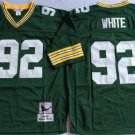 men's & youth Activewear Football Uniform #92 Reggie White Jerseys M&N Vintage Green Throwback Shirt