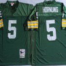 men's & youth Activewear Football Uniform #5 Paul Hornung Jerseys M&N Vintage Green Throwback Shirt