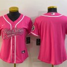 women's Activewear Football Uniform Green Bay Packers Blank Jerseys Pink Baseball Cool Lady Shirt