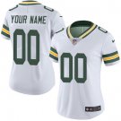 women's Football Green Bay Packers Uniform #00 Custom name number Jerseys White Limited Lady Shirt