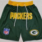 men's Green Bay Packers Just Don Pocket Zipper Football Shorts