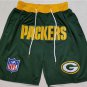 men's Green Bay Packers Just Don Pocket Zipper Football Shorts