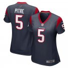women's Activewear Football Uniform #5 Jalen Pitre Jerseys Navy Player Game Limited lady Shirt