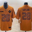 men's Activewear Football Uniform #28 Jonathan Taylor Jerseys 2023 Brown Salute To Service Shirt