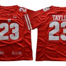 men's & youth Activewear Football Uniform #23 Jonathan Taylor Jerseys Red WI Badgers College Shirt