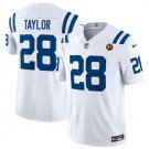 men's & kids Activewear Football Uniform #28 Jonathan Taylor Jerseys White John Madden Patch Shirt