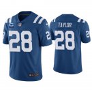 men's & kids Activewear Football Uniform #28 Jonathan Taylor Jerseys Royal C Patch Limited Shirt