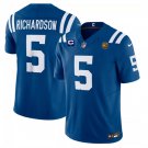 men's & kids Football Uniform #5 Anthony Richardson Jerseys Royal C & John Madden Patch Shirt