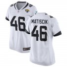 women's Activewear Football Uniform #46 Ross Matiscik Jerseys White Player Game Limited lady Shirt