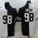 men's Activewear Football Uniform #98 Maxx Crosby Jerseys Split White/Black Edition Limited Shirt