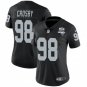 women's Activewear Football Uniform #98 Maxx Crosby Jerseys Black 2020 Inaugural Season lady Shirt