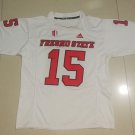 men's & youth Activewear Football Uniform #15 Davante Adams Jerseys White Fresno Bulldogs Shirt