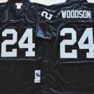 men's & youth Activewear Football Uniform #24 Charles Woodson Jerseys Vintage Black Throwback Shirt