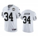 men's & kids Football Uniform #34 Bo Jackson Jerseys White 100th Season 60 Patch Limited Shirt