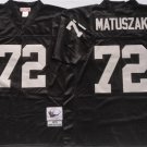 men's & youth Activewear Football Uniform #72 John Matuszak Jerseys Vintage Black Throwback Shirt