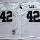 men's & youth Activewear Football Uniform #42 Ronnie Lott Jerseys M&N Vintage White Throwback Shirt