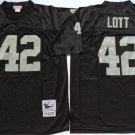 men's & youth Activewear Football Uniform #42 Ronnie Lott Jerseys M&N Vintage Black Throwback Shirt