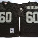 men's & youth Activewear Football Uniform #60 Otis Sistrunk Jerseys Vintage Black Throwback Shirt