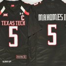 men's & youth Football Uniform #5 Patrick Mahomes II Jerseys Black TX Tech Red Raiders College Shirt