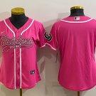 women's Activewear Football Uniform Las Vegas Raiders Blank Jerseys Pink Baseball Cool lady Shirt