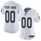 women's Football Las Vegas Raiders Uniform #00 Custom name number Jerseys White Limited lady Shirt