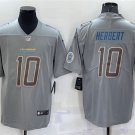 men's Activewear Football Uniform #10 Justin Herbert Jerseys Gray Atmosphere Fashion Limited Shirt
