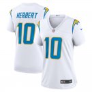 women's Activewear Football Uniform #10 Justin Herbert Jerseys White Player Game Limited lady Shirt