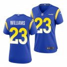women's Activewear Football Uniform #23 Kyren Williams Jerseys Royal Player Game Limited lady Shirt