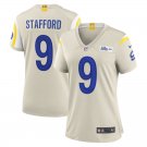 women's Activewear Football Uniform 9 Matthew Stafford Jerseys Bone Player Game Limited lady Shirt