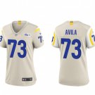 women's Activewear Football Uniform 73 Steve Avila Jerseys Bone Player Game Limited lady Shirt
