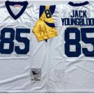 men's & youth Activewear Football Uniform 85 Jack Youngblood Jerseys Vintage White Throwback Shirt