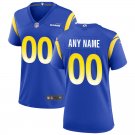 women's Football Los Angeles Rams Uniform #00 Custom name number Jerseys Royal Limited lady Shirt