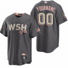 men's & youth Washington Nationals Uniform 00 Custom name number Jerseys Gray City Connect Shirt