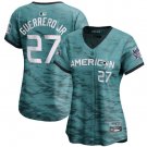 women's Activewear Baseball Uniform 27 Vladimir Guerrero Jr. Jerseys Teal 2023 All-Star lady Shirt