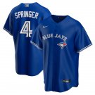 men's & youth Activewear Baseball Uniform 4 George Springer Jerseys Royal Alternate Player Shirt