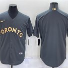 men's & youth Baseball Uniform Toronto Blue Jays Blank Jerseys Charcoal 2022 All-Star Game Shirt