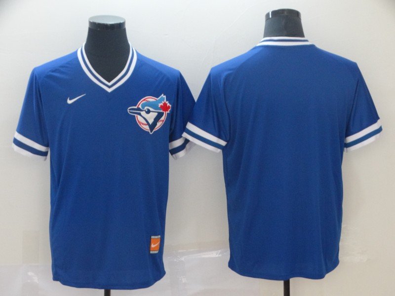 men's & youth Baseball Uniform Toronto Blue Jays Blank Jerseys Royal Pullover Cooperstown Shirt