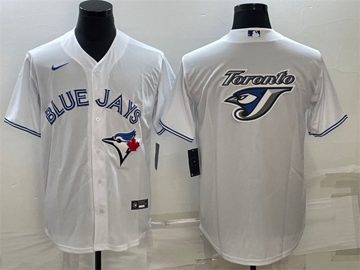 men's Activewear Baseball Uniform Toronto Blue Jays Blank Jerseys White Team Big Logo CoolBase Shirt
