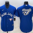 men's Activewear Baseball Uniform Toronto Blue Jays Blank Jerseys Royal Team Big Logo CoolBase Shirt
