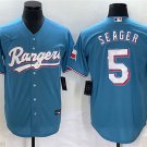 men's & youth Activewear Baseball Uniform 5 Corey Seager Jerseys Light Blue Alternate Player Shirt