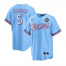 men's & youth Activewear Baseball Uniform 5 Corey Seager Jerseys Blue 2023 World Series Game Shirt