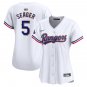 women's Activewear Baseball Uniform 5 Corey Seager Jerseys White 2024 Gold Collection lady Shirt