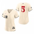 women's Activewear Baseball Uniform 5 Corey Seager Jerseys Cream City Connect Player lady Shirt