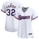 women's Activewear Baseball Uniform 32 Evan Carter Jerseys White 2024 Gold Collection lady Shirt