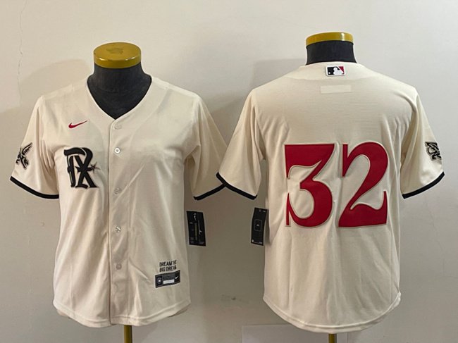 women's Activewear Baseball Uniform 32 Evan Carter Jerseys Cream City Connect Player lady Shirt