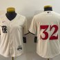 women's Activewear Baseball Uniform 32 Evan Carter Jerseys Cream City Connect Player lady Shirt