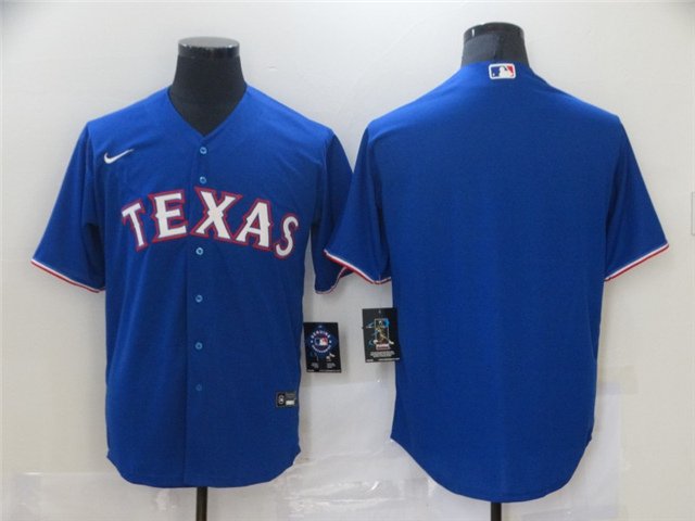men's & youth Activewear Baseball Uniform Texas Rangers Blank Jerseys Royal Alternate Player Shirt
