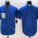 men's & youth Activewear Baseball Uniform Texas Rangers Blank Jerseys Royal City Connect Shirt