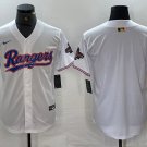 men's & youth Baseball Uniform Texas Rangers Blank Jerseys White 2024 Gold Collection Limited Shirt