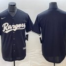men's & youth Activewear Baseball Uniform Texas Rangers Blank Jerseys Black Collection Cool Shirt
